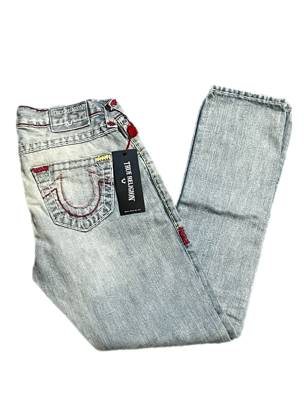 NWT True Religion Audrey Mid-Rise Slim Boyfriend Jeans